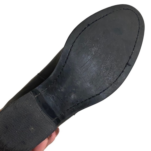 Country Road Black Leather Chelsea Ankle Boots - Picture 5 of 12